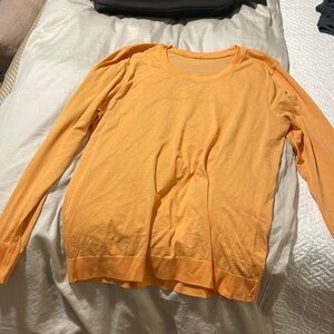 Lululemon long sleeve orange shirt